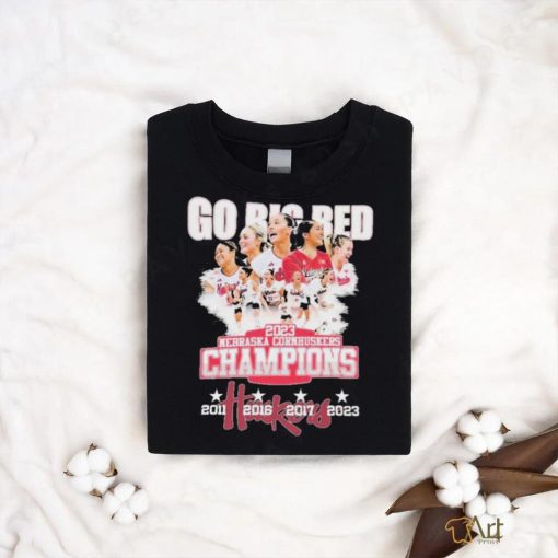 Nebraska Cornhuskers Women’s Volleyball Go Big Red Champions 2023 Shirt