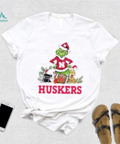 Nebraska Huskers Grinch and Max dog funny Christmas shirt, hoodie, sweater, long sleeve and tank top Nebraska Huskers Grinch and Max dog funny Christmas shirt