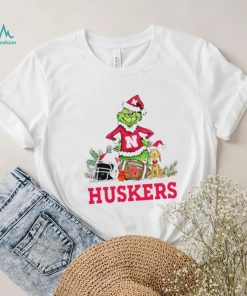 Nebraska Huskers Grinch and Max dog funny Christmas shirt, hoodie, sweater, long sleeve and tank top Nebraska Huskers Grinch and Max dog funny Christmas shirt