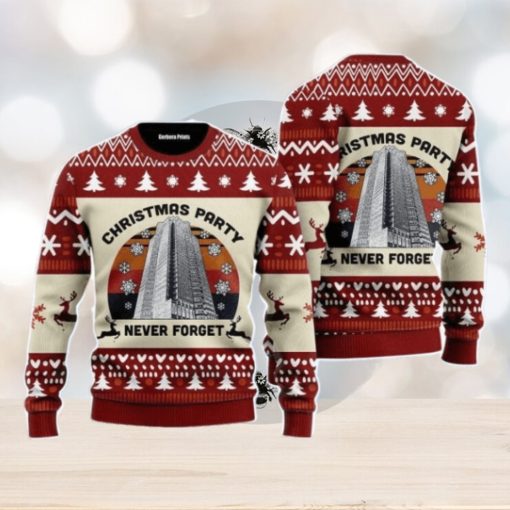 Never Forget Nakatomi Plaza Christmas Party 1988 Christmas Unisex Ugly Sweater