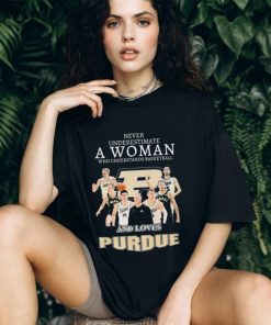 Never Underestimate A Woman Who Understand Basketball And Loves Purdue Boilermakers Invitational Champions Shirt