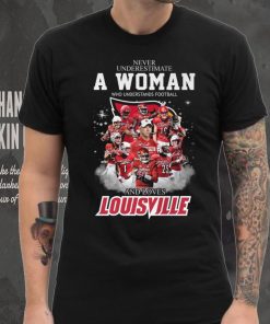 Never Underestimate A Woman Who Understands Football 25 And Loves Louisville Shirt