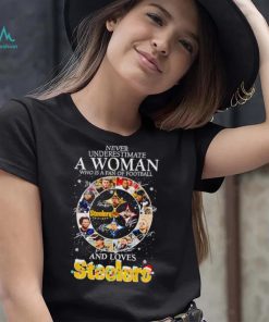 Never underestimate a woman who understands football and loves Steelers Christmas shirt