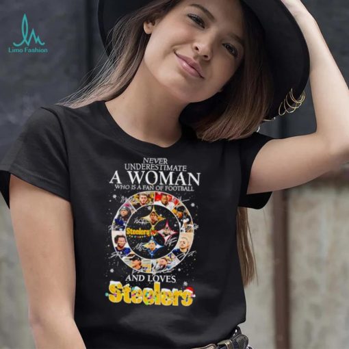 Never underestimate a woman who understands football and loves Steelers Christmas shirt