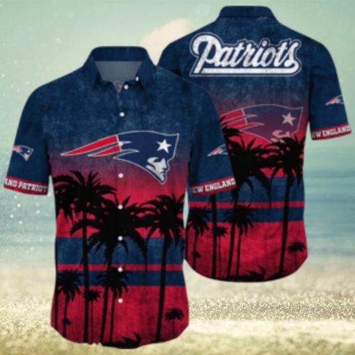 New England Patriots Logo Coconut Tropical Hawaiian Shirt Beach Gift For Fans