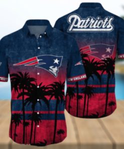 New England Patriots Logo Coconut Tropical Hawaiian Shirt Beach Gift For Fans