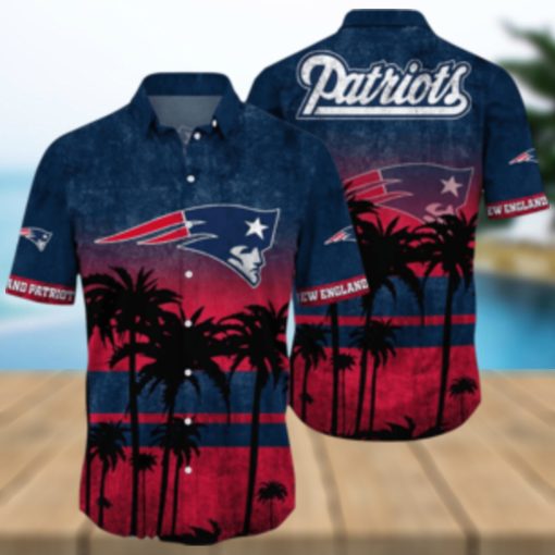 New England Patriots Logo Coconut Tropical Hawaiian Shirt Beach Gift For Fans