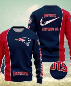 New England Patriots NFL Just Hate Us Personalized For Fans Sweater New