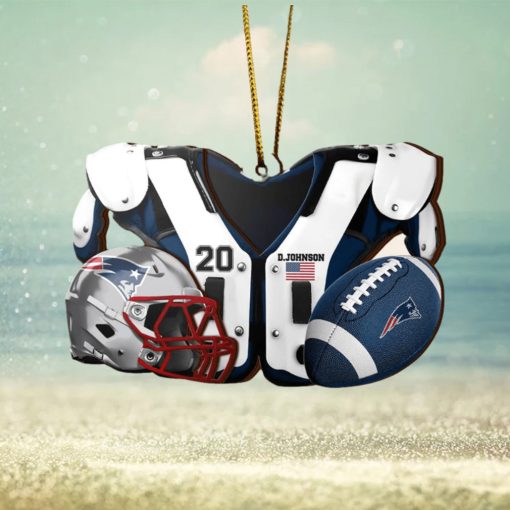 New England Patriots NFL Sport Ornament Custom Name And Number