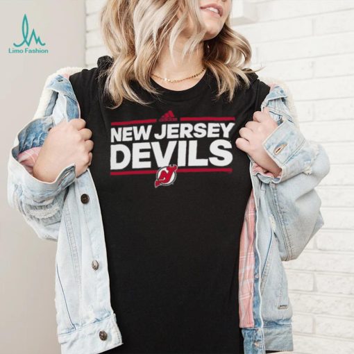 New Jersey Devils adidas Black Dassler climalite Performance T Shirt
