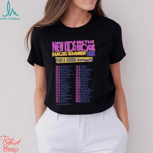 New Kids on the Block The Magic Summer 2024 Tour Setlists Unisex Shirt Limotees