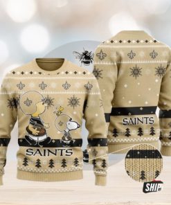 New Orleans Saints Charlie Brown Peanuts Snoopy Ugly Christmas Sweaters