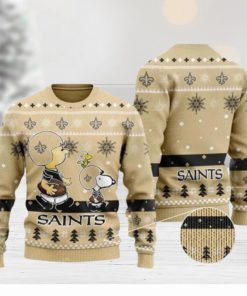 New Orleans Saints Charlie Brown Peanuts Snoopy Ugly Christmas Sweaters