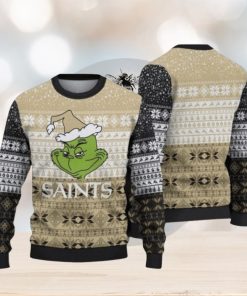 New Orleans Saints Christmas Grinch Ugly Christmas Sweaters