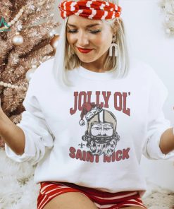 New Orleans Saints Christmas Jolly Ol Saint Nick shirt