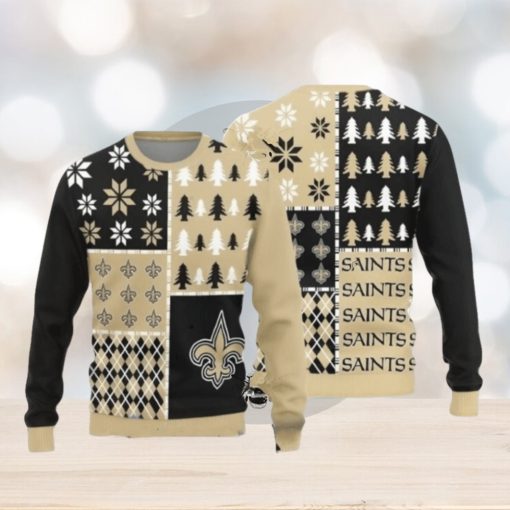 New Orleans Saints Christmas Pattern Christmas Ugly Christmas Sweaters