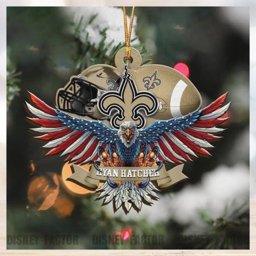 New Orleans Saints Decorations, Eagles Christmas Ornaments