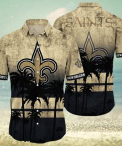 New Orleans Saints Logo Coconut Tropical Hawaiian Shirt Beach Gift For Fans