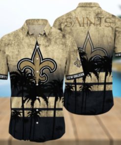 New Orleans Saints Logo Coconut Tropical Hawaiian Shirt Beach Gift For Fans