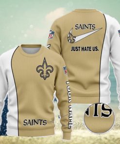 New Orleans Saints NFL Just Hate Us Personalized For Fans Sweater New