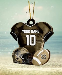 New Orleans Saints NFL Sport Ornament Custom Name And Number