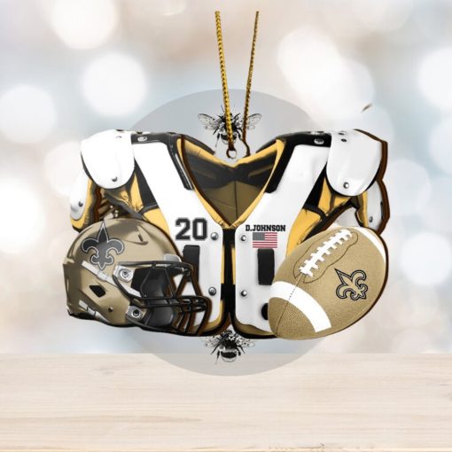 New Orleans Saints NFL Sport Ornament Custom Your Name And Number