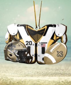 New Orleans Saints NFL Sport Ornament Custom Your Name And Number