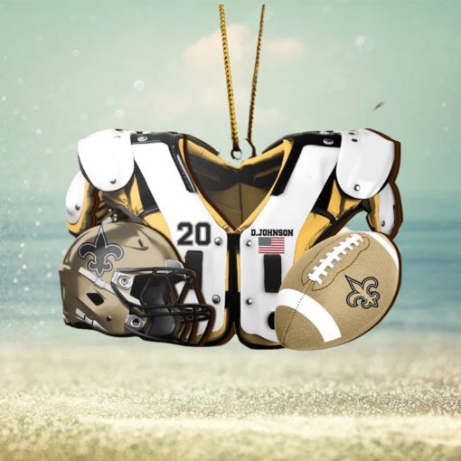 New Orleans Saints NFL Sport Ornament Custom Your Name And Number