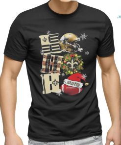 New Orleans Saints Nfl Ho Ho Ho Christmas T shirt