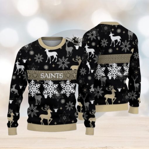 New Orleans Saints Pattern Ugly Christmas Sweaters