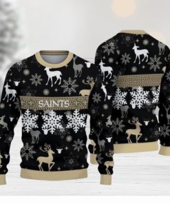 New Orleans Saints Pattern Ugly Christmas Sweaters