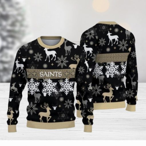 New Orleans Saints Pattern Ugly Christmas Sweaters