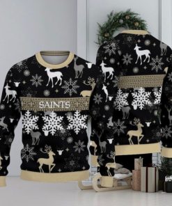 New Orleans Saints Pattern Ugly Christmas Sweaters