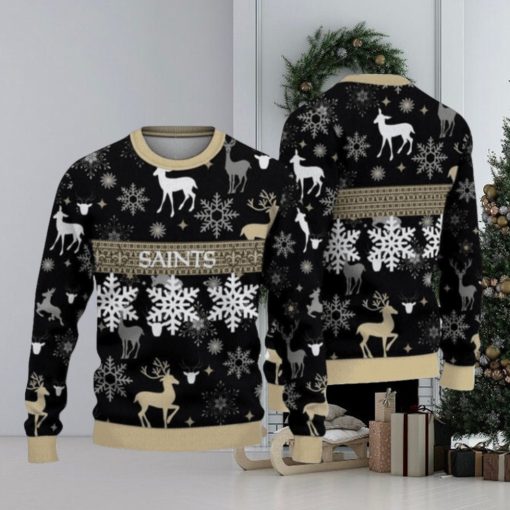 New Orleans Saints Pattern Ugly Christmas Sweaters