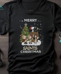 New Orleans Saints Snoopy Family Christmas Shirt