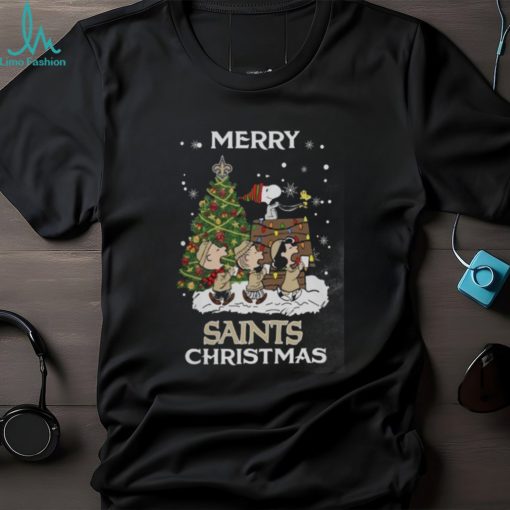 New Orleans Saints Snoopy Family Christmas Shirt