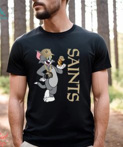 New Orleans Saints T Shirt Print Tom And Jerry Nfl Tom And Jerry Tshirt For Fans