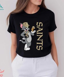 New Orleans Saints T Shirt Print Tom And Jerry Nfl Tom And Jerry Tshirt For Fans