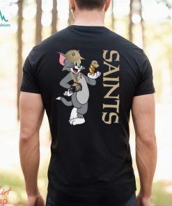 New Orleans Saints T Shirt Print Tom And Jerry Nfl Tom And Jerry Tshirt For Fans