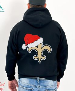 New Orleans Saints logo Santa Hat Christmas 2023 Shirt