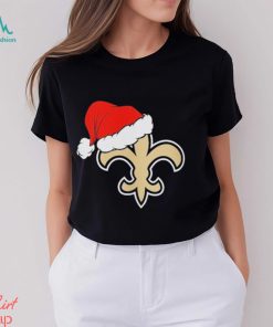 New Orleans Saints logo Santa Hat Christmas 2023 Shirt