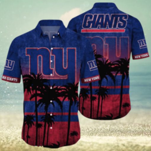 New York Giants Logo Coconut Tropical Hawaiian Shirt Beach Gift For Fans