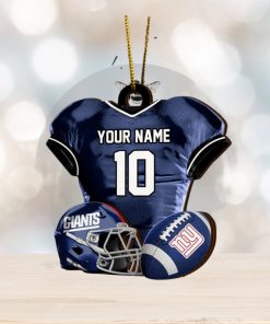 New York Giants NFL Sport Ornament Custom Name And Number