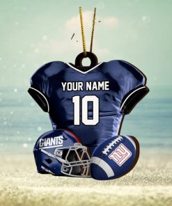 New York Giants NFL Sport Ornament Custom Name And Number