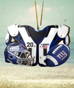 New York Giants NFL Sport Ornament Custom Your Name And Number