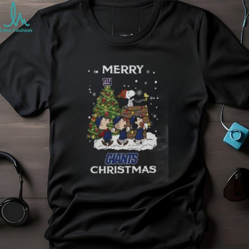 New York Giants Snoopy Family Christmas Shirt