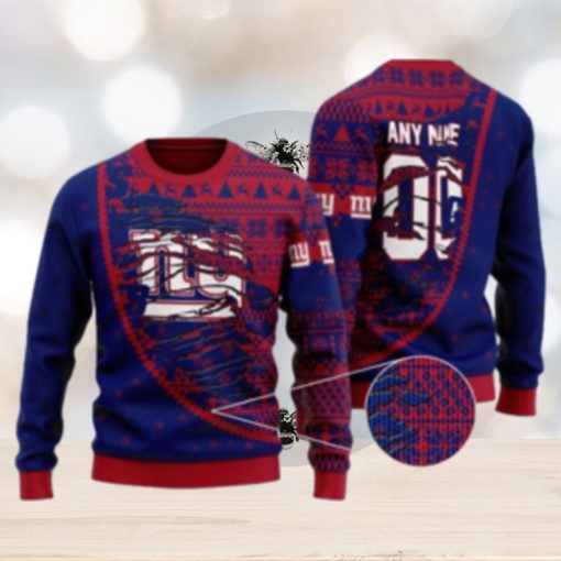 New York Giants Woolen Christmas Ugly Sweater 3D Christmas Gifts For Fans