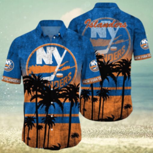 New York Islanders NHL Logo Coconut Tropical Hawaiian Shirt Beach Gift For Fans