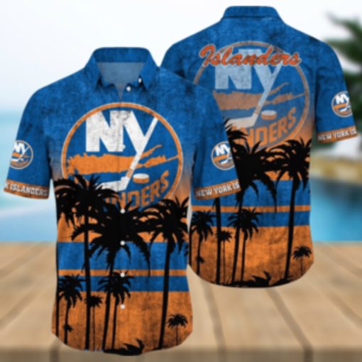 New York Islanders NHL Logo Coconut Tropical Hawaiian Shirt Beach Gift For Fans