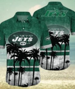 New York Jets Logo Coconut Tropical Hawaiian Shirt Beach Gift For Fans